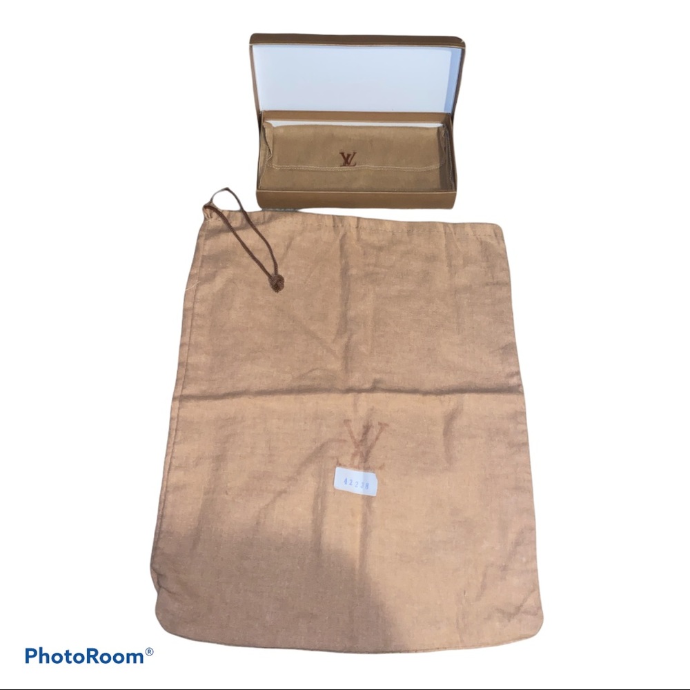 Vintage Louis Vuitton empty wallet box & dust bags